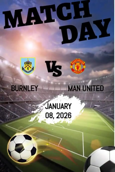 Soccer Match Day Posters Template | PosterMyWall