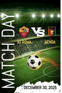 Football Match Day Poster template