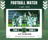 Football match Medium Rectangle template