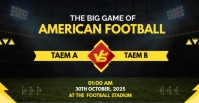 Football match Facebook Event Cover template