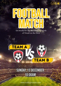 Football Match A5 template