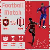FOOTBALL MATCH Instagram Post template