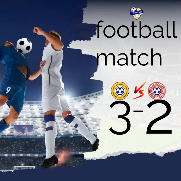 Football match design Template | PosterMyWall