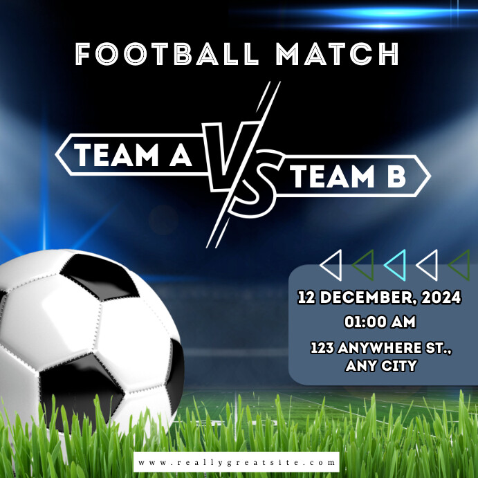 Football Match Template | PosterMyWall