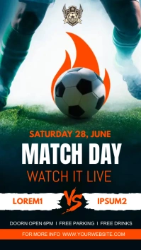 football match Instagram Story template