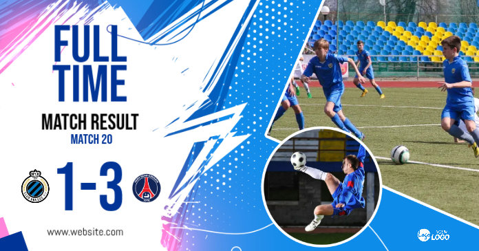 Football Match Result Template | PosterMyWall