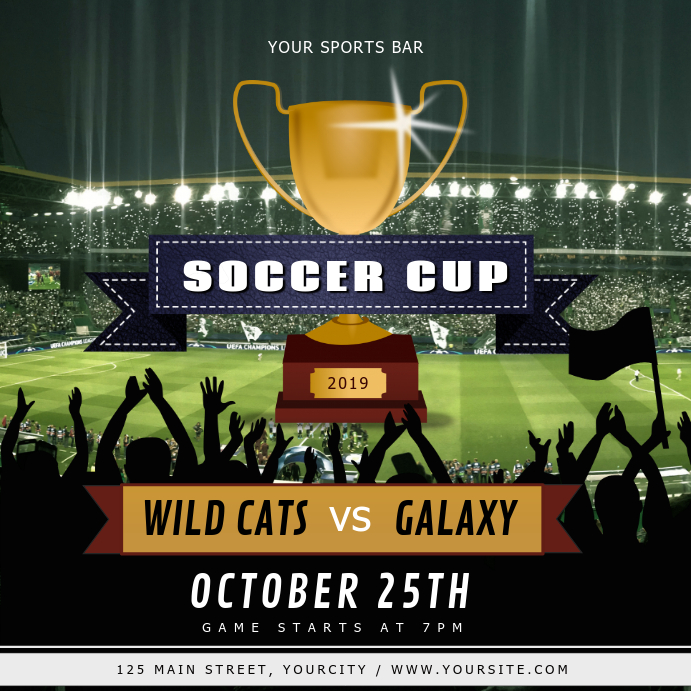 Football Match Instagram Image Template PosterMyWall