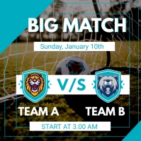 Fotball Math Football match template | PosterMyWall
