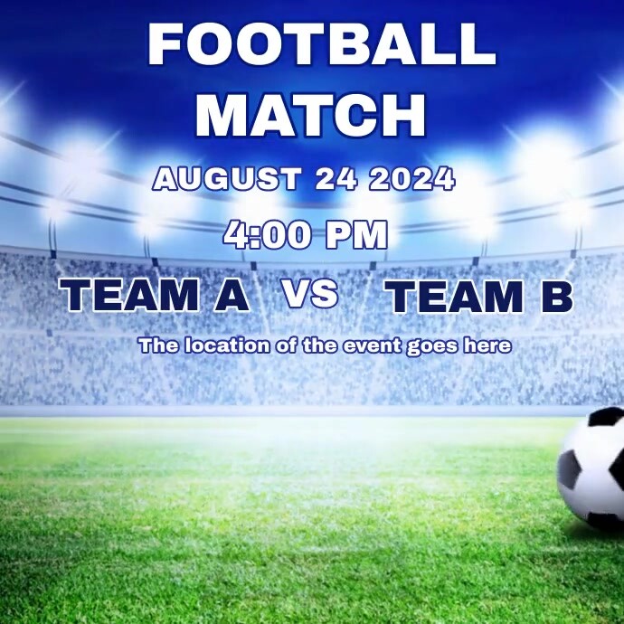 Copia De Football Match Invitation Animated Design PosterMyWall copia-de-football-match-invitation-animated-design-postermywall