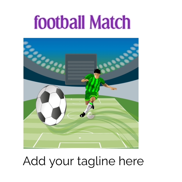 Plantilla de De Diseño de Logotipo de Partido de Fútbol | PosterMyWall