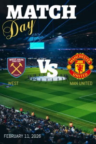 Football Match Poster template