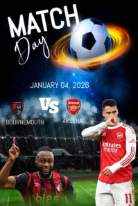 Football Match Poster template