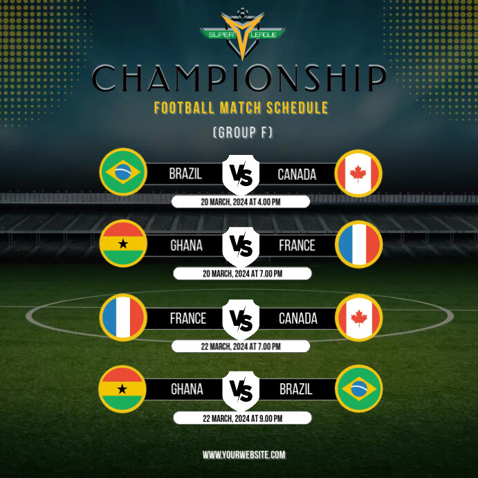 Copy of Football Match Schedule 2024 | PosterMyWall