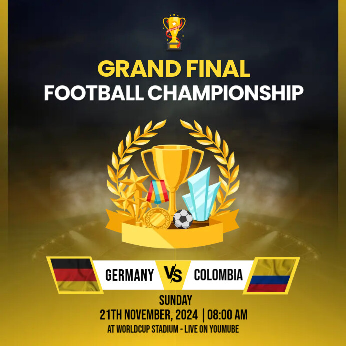 Football Match Schedule 2024 Template | PosterMyWall