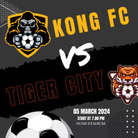 Football Match Schedule Poster Template | PosterMyWall