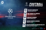 Football Match Schedule Tabloid template