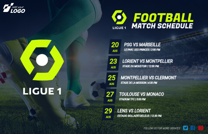 Match Programm Football Match Schedule Template | PosterMyWall
