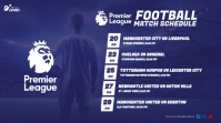Football Match Schedule Twitter Post template