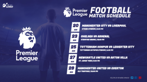 Football Match Schedule Twitter 帖子 template