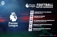 Football Match Schedule Tabloide template