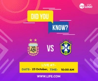 Football Match Schedule Medium Rectangle template