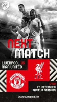 Football Match Schedule Design Templates Instagram-Story