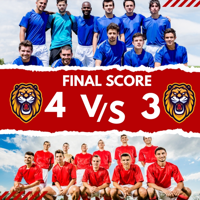 Copy Of Football Match Score Instagram Post PosterMyWall copy-of-football-match-score-instagram-post-postermywall