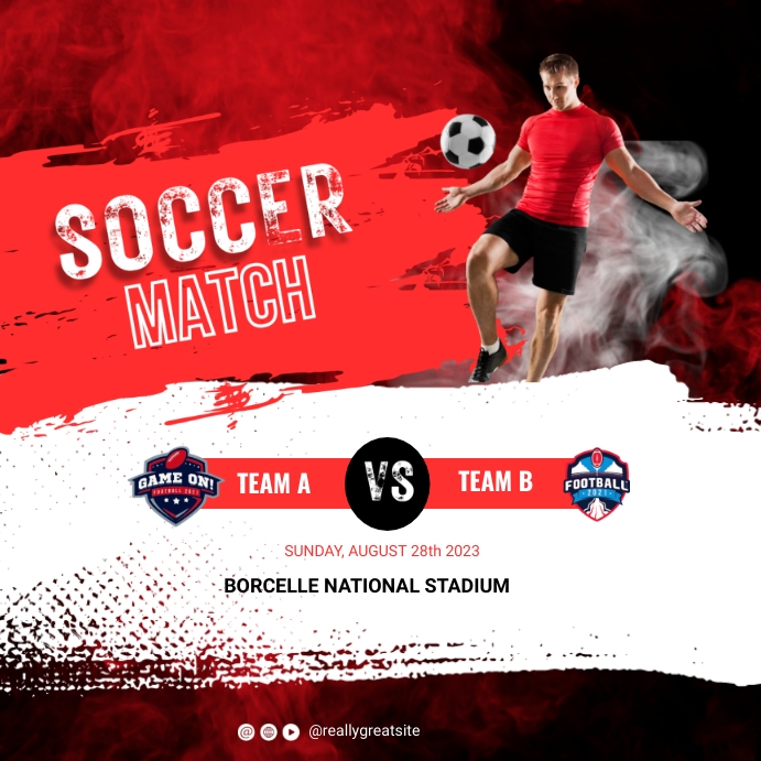 Football match template | PosterMyWall