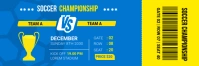 Football Match ticket Twitter Banner template