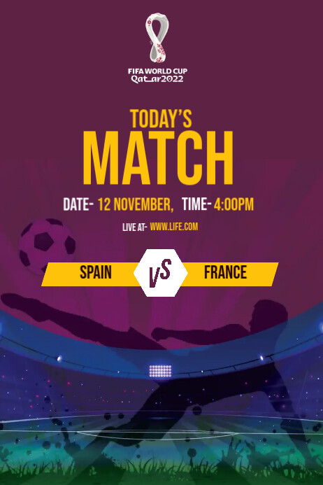 Copy of Football Match Timing Post | PosterMyWall