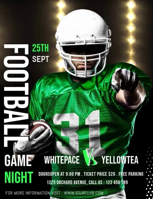 Match Advertisement Copy of football match video ad | PosterMyWall