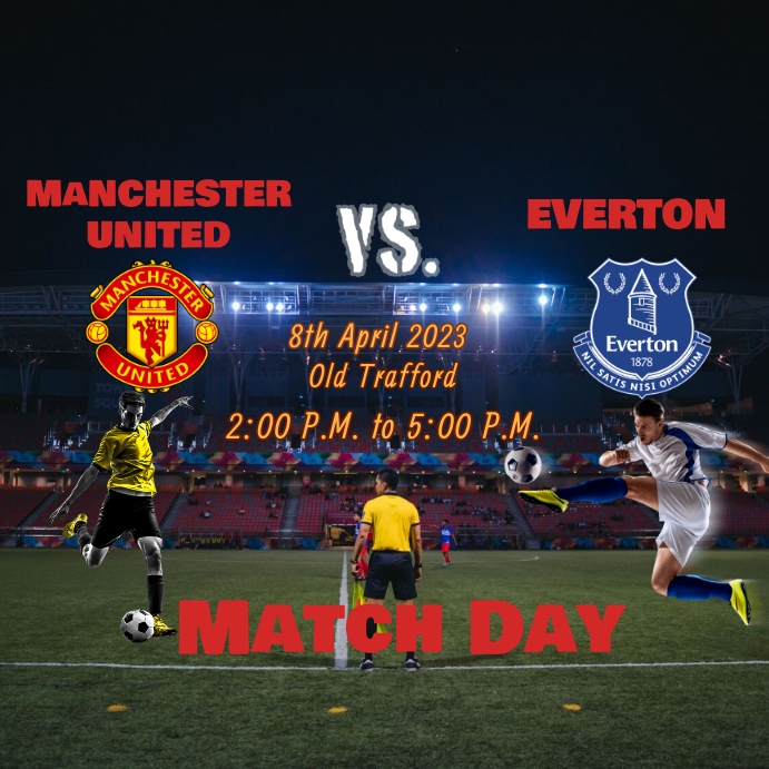 Football Match Viewing Party Poster Publicación de Instagram template