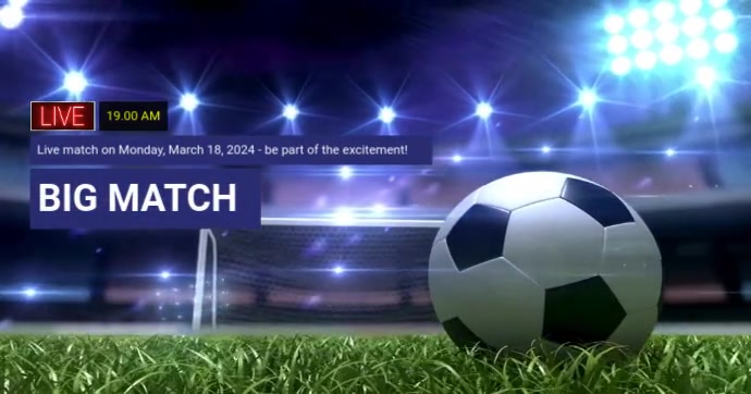 Football Training Intro Football Match Youtube Video Intro Template | PosterMyWall