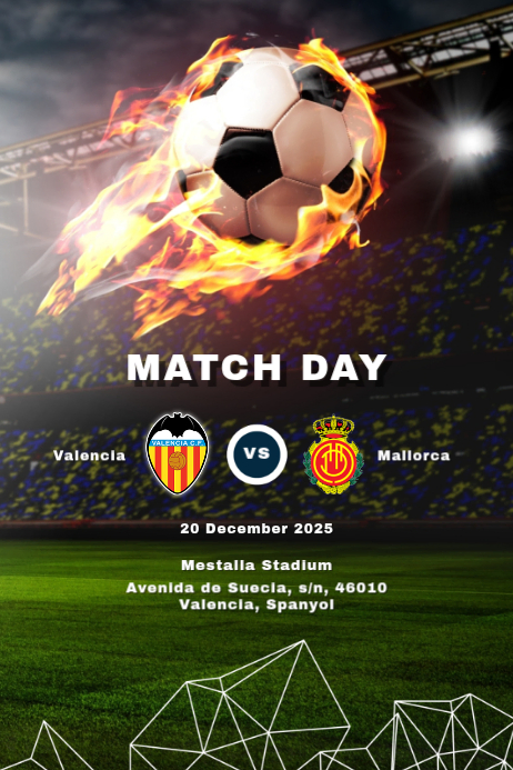 Plantilla de Football Matchday Poster | PosterMyWall