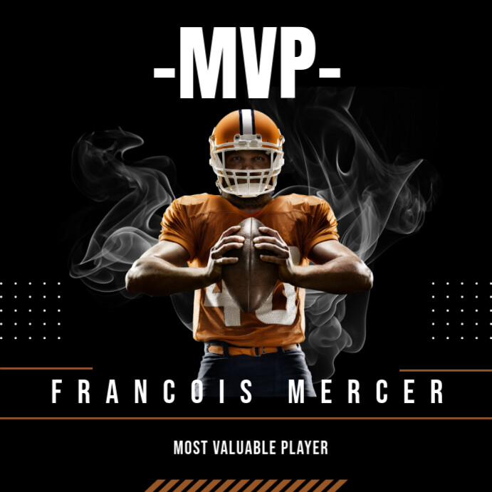 Football MVP Poster Template PosterMyWall