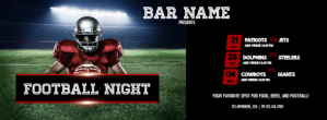 Football Night Copertina Facebook template
