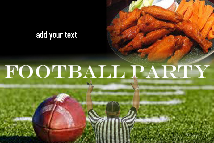 Football Party 2 Poster template