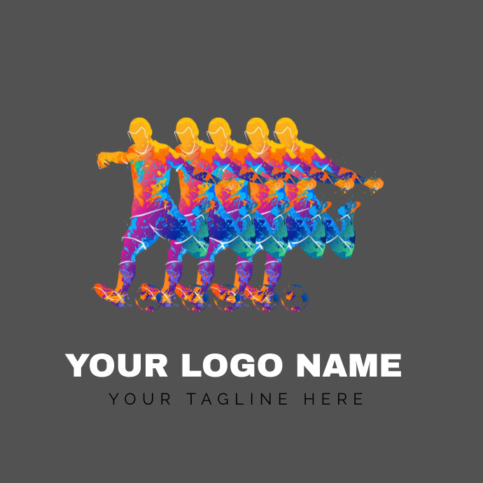Player Logo Graphics Football player graphics Illustration Template | PosterMyWall
