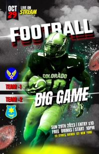 football poster ad design template | PosterMyWall