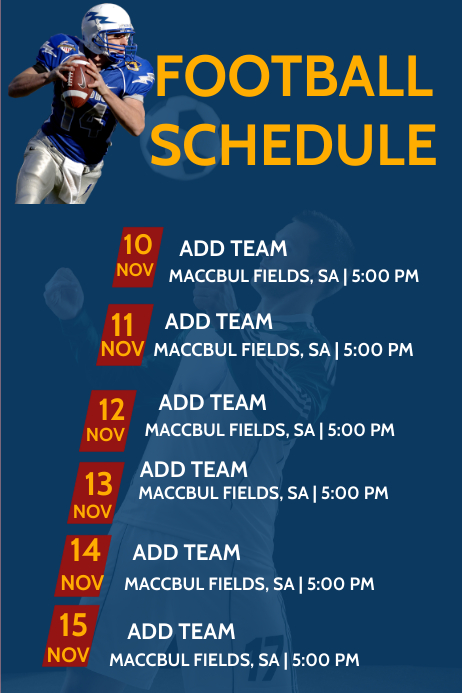 Copy of Football poster | PosterMyWall