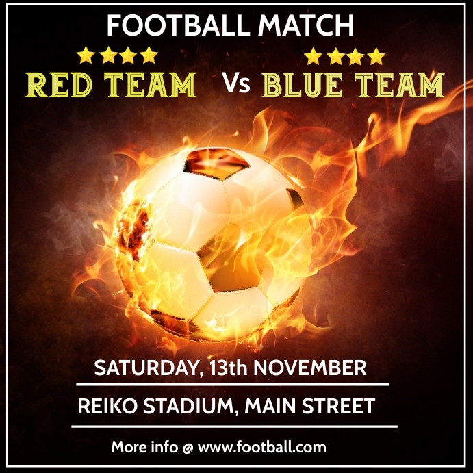 Football poster Template PosterMyWall