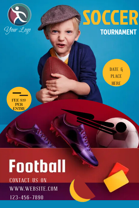 FOOTBALL POSTER Template | PosterMyWall