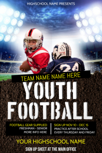 1 140 Football Poster Ideas Customizable Design Templates Postermywall