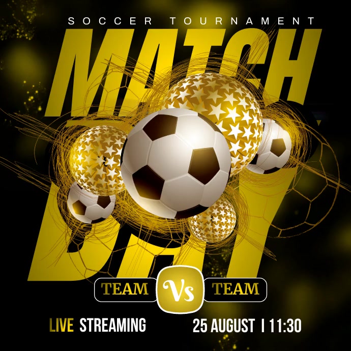 Football poster Template PosterMyWall