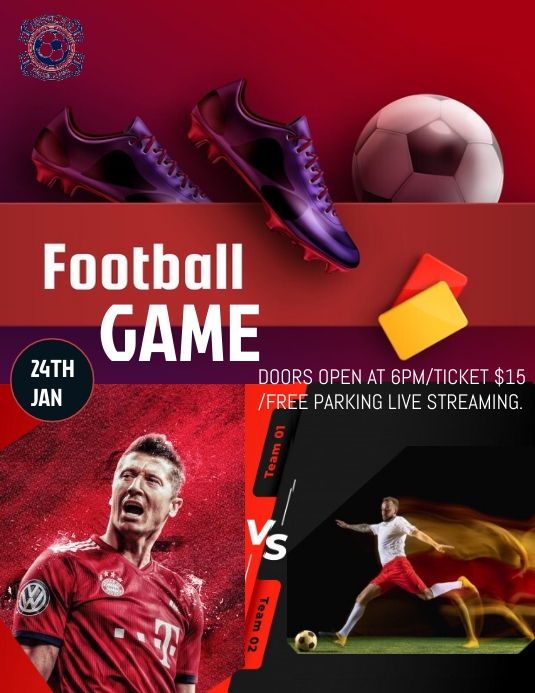 FOOTBALL POSTER Template | PosterMyWall