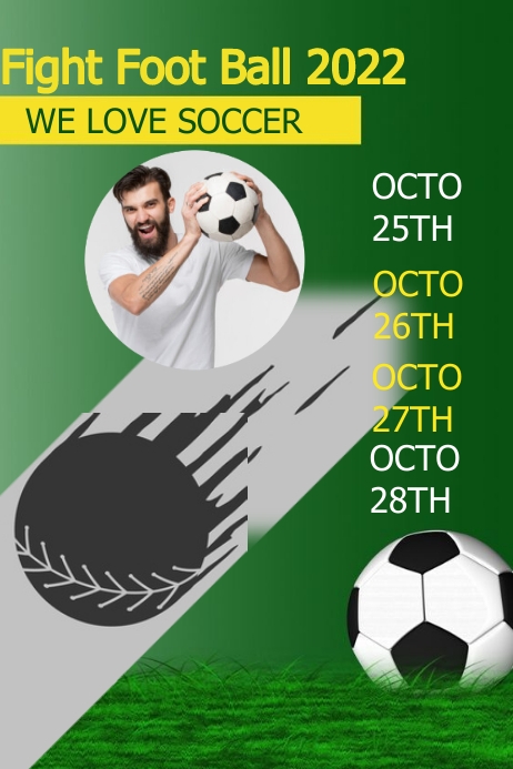 FOOTBALL POSTER Template | PosterMyWall