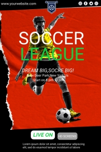 FOOTBALL POSTER POSTER TEMPLATE | PosterMyWall