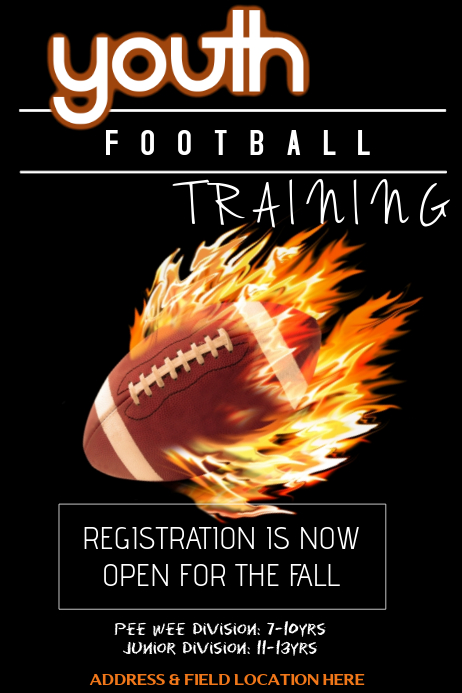 Copy of Football | PosterMyWall