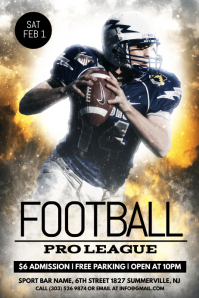 1 240 customizable design templates for football match postermywall