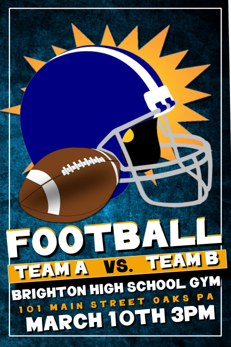 Football Template PosterMyWall